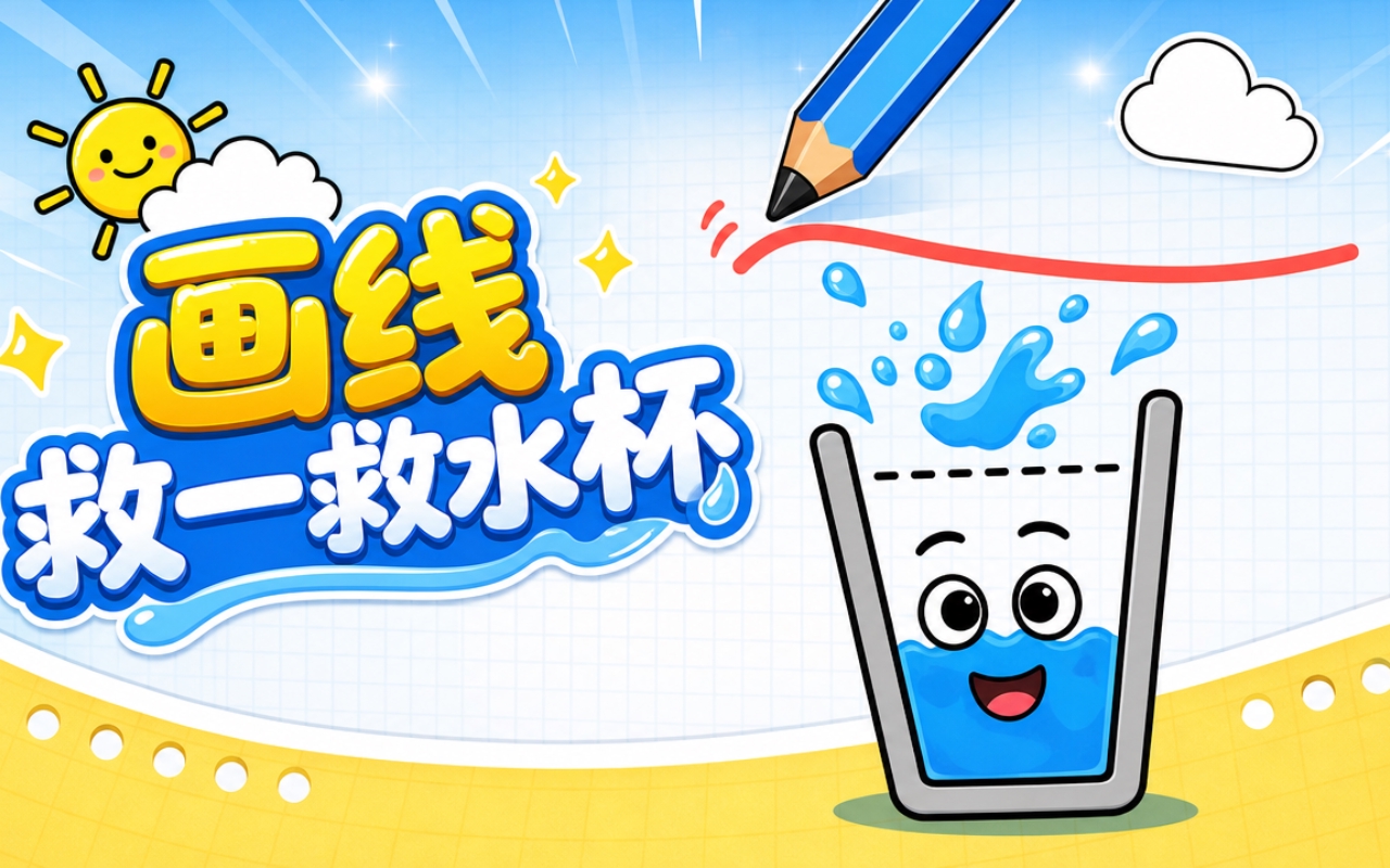画线救一救水杯