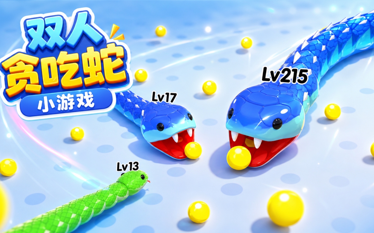 双人贪吃蛇小游戏