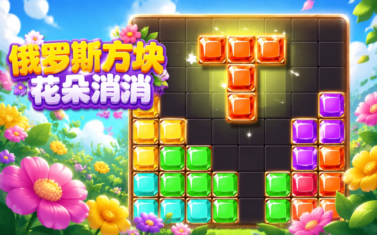 俄罗斯方块花朵消消