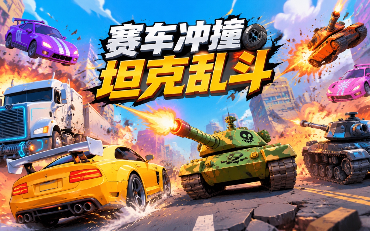 赛车冲撞坦克乱斗