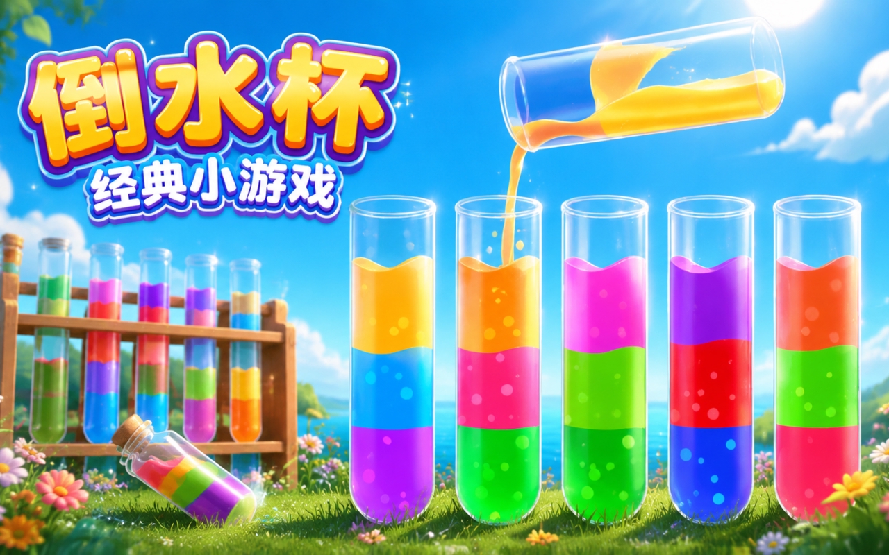 倒水杯经典小游戏