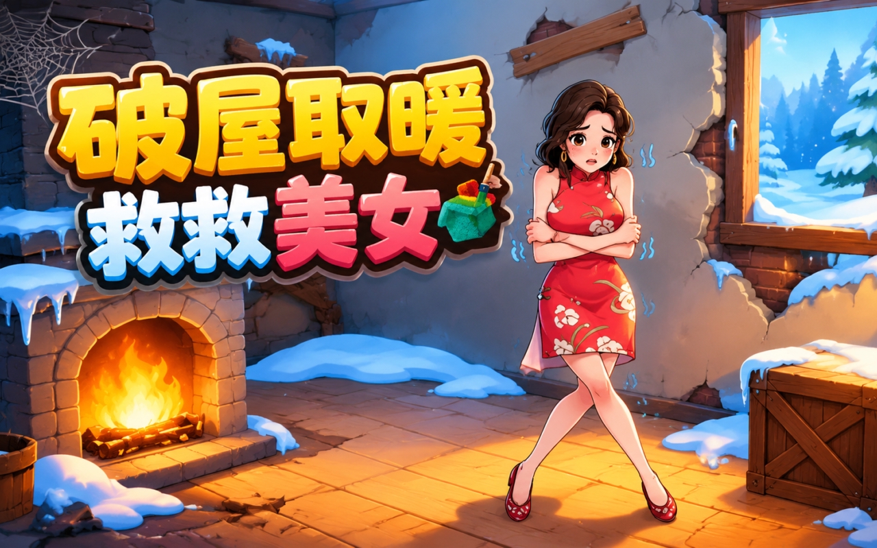 破屋取暖救救美女