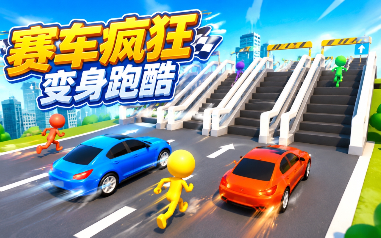 赛车疯狂变身跑酷