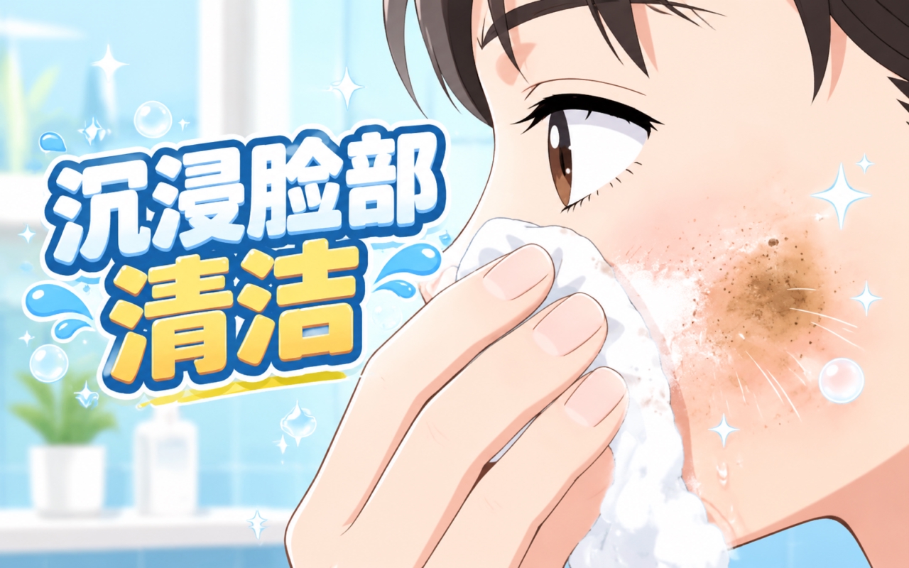 沉浸脸部清洁