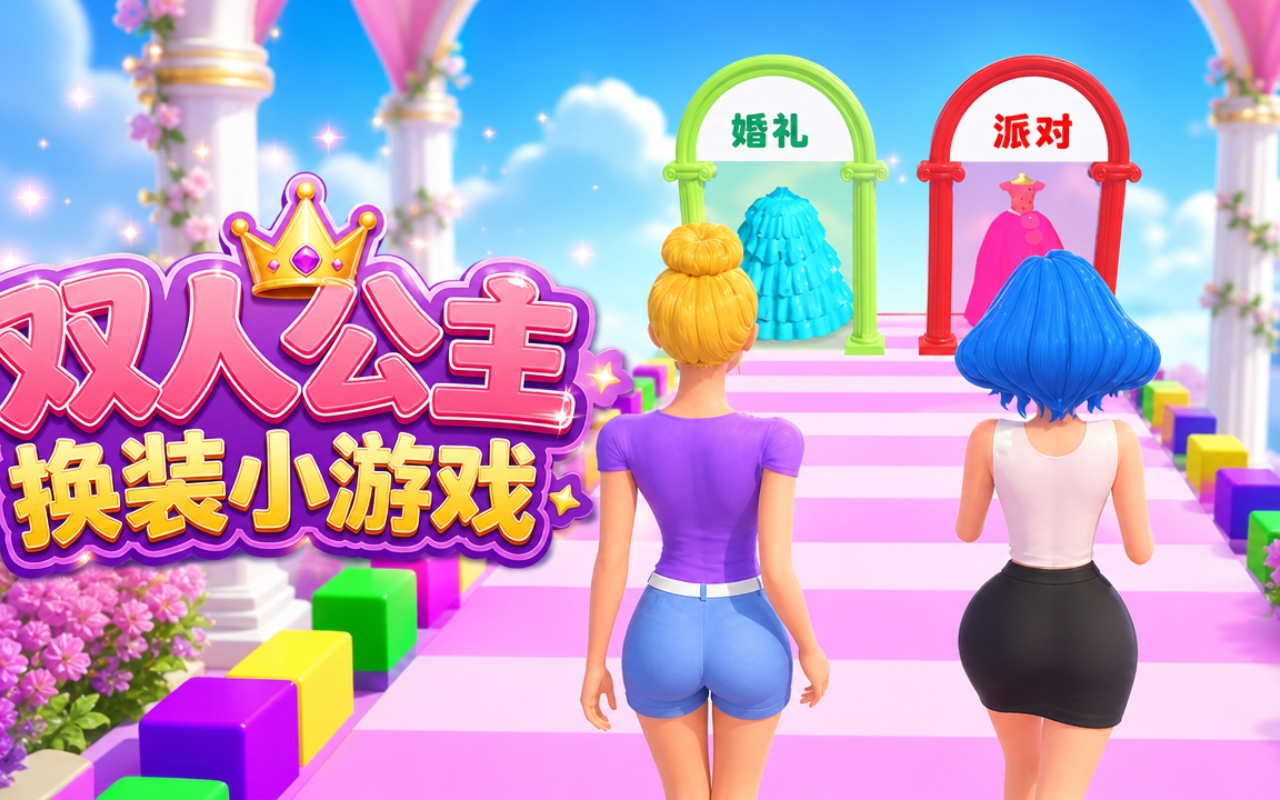 双人公主换装小游戏