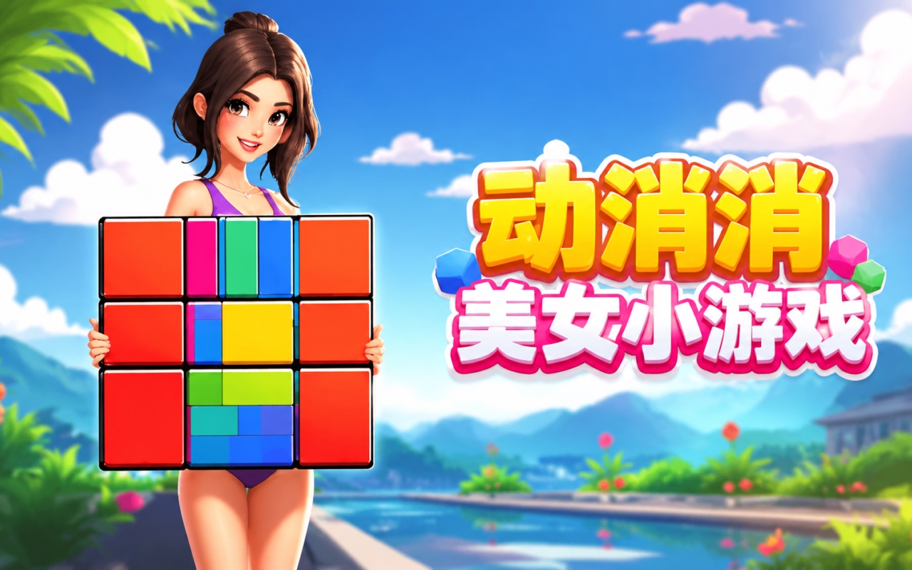 动消消美女小游戏