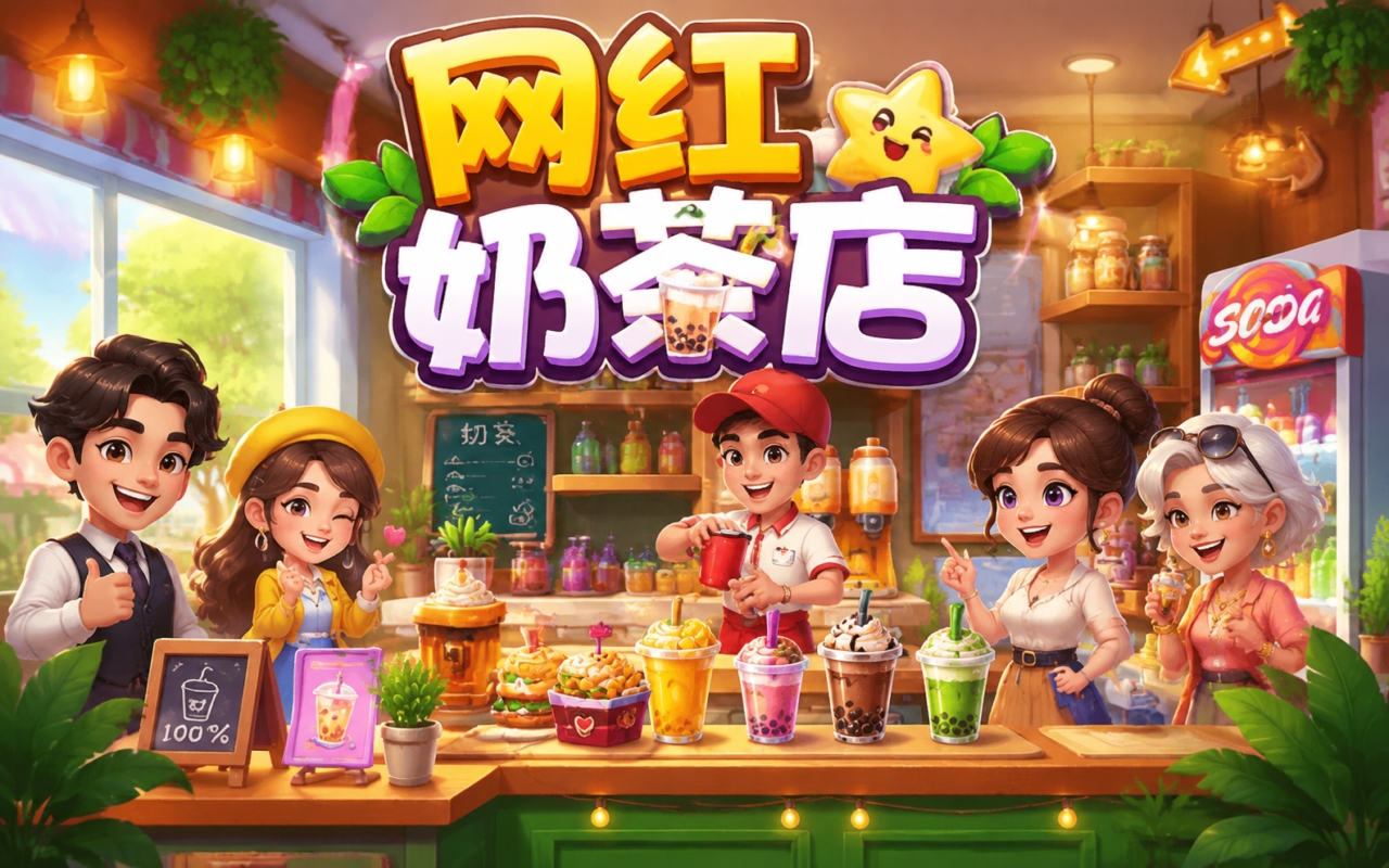 网红奶茶店