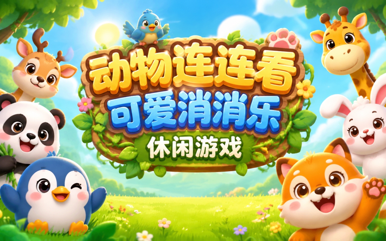动物连连看可爱消消乐休闲游戏