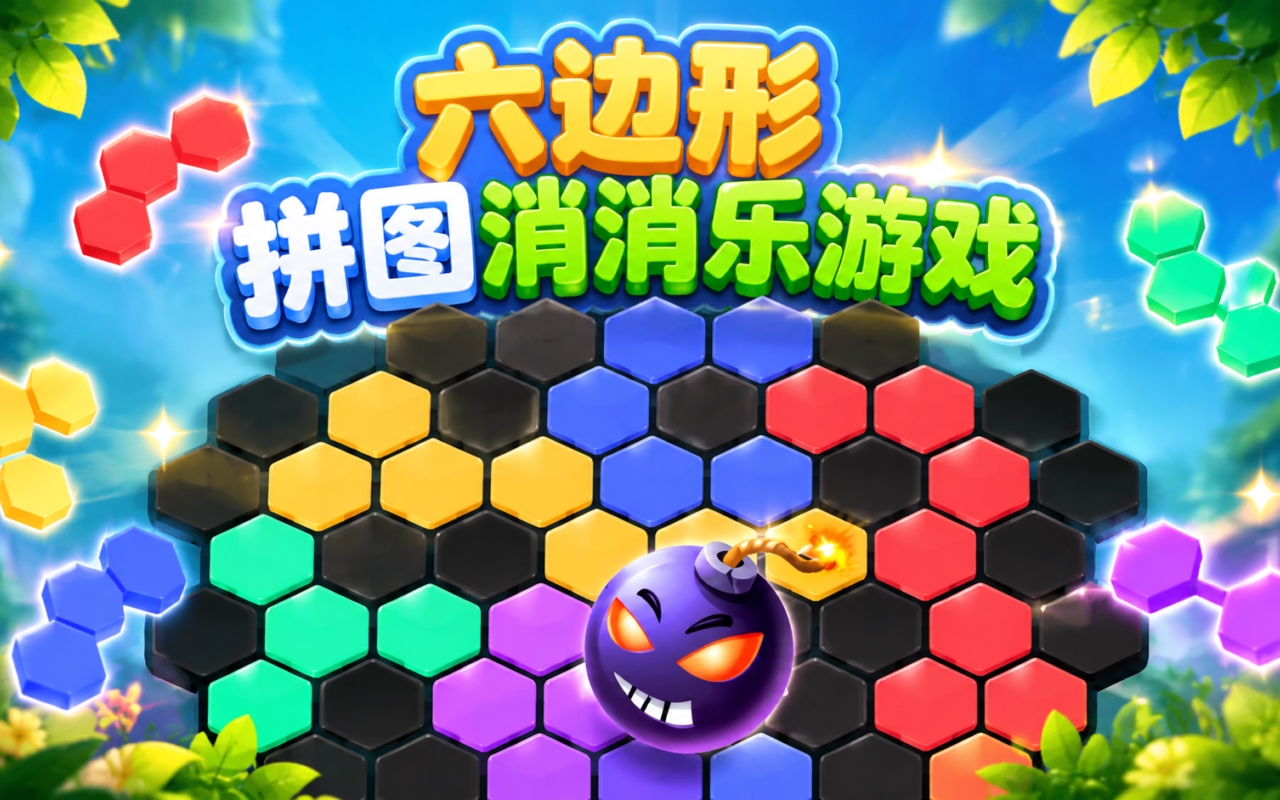 六边形拼图消消乐游戏