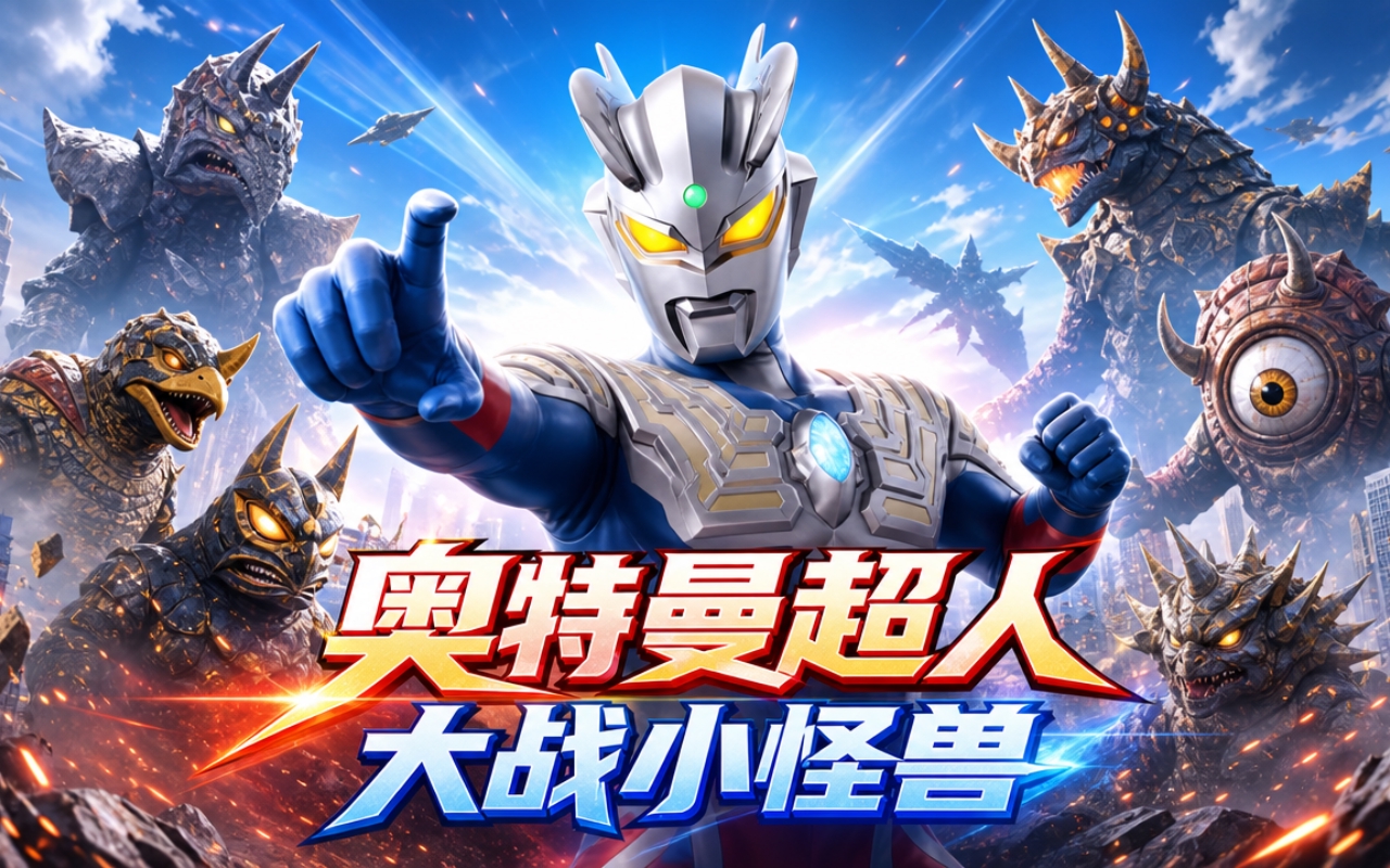 奥特曼超人大战小怪兽