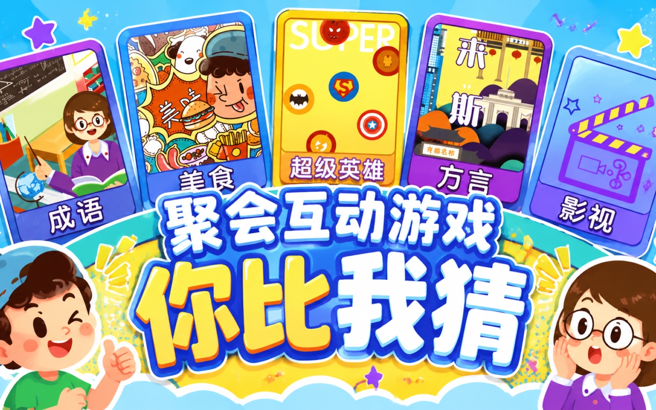 聚会互动游戏你比我猜