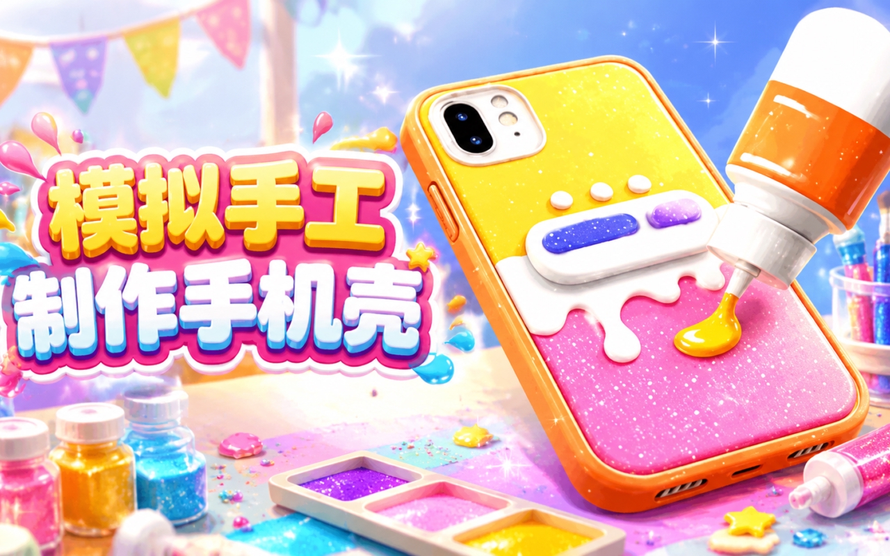 模拟手工制作手机壳