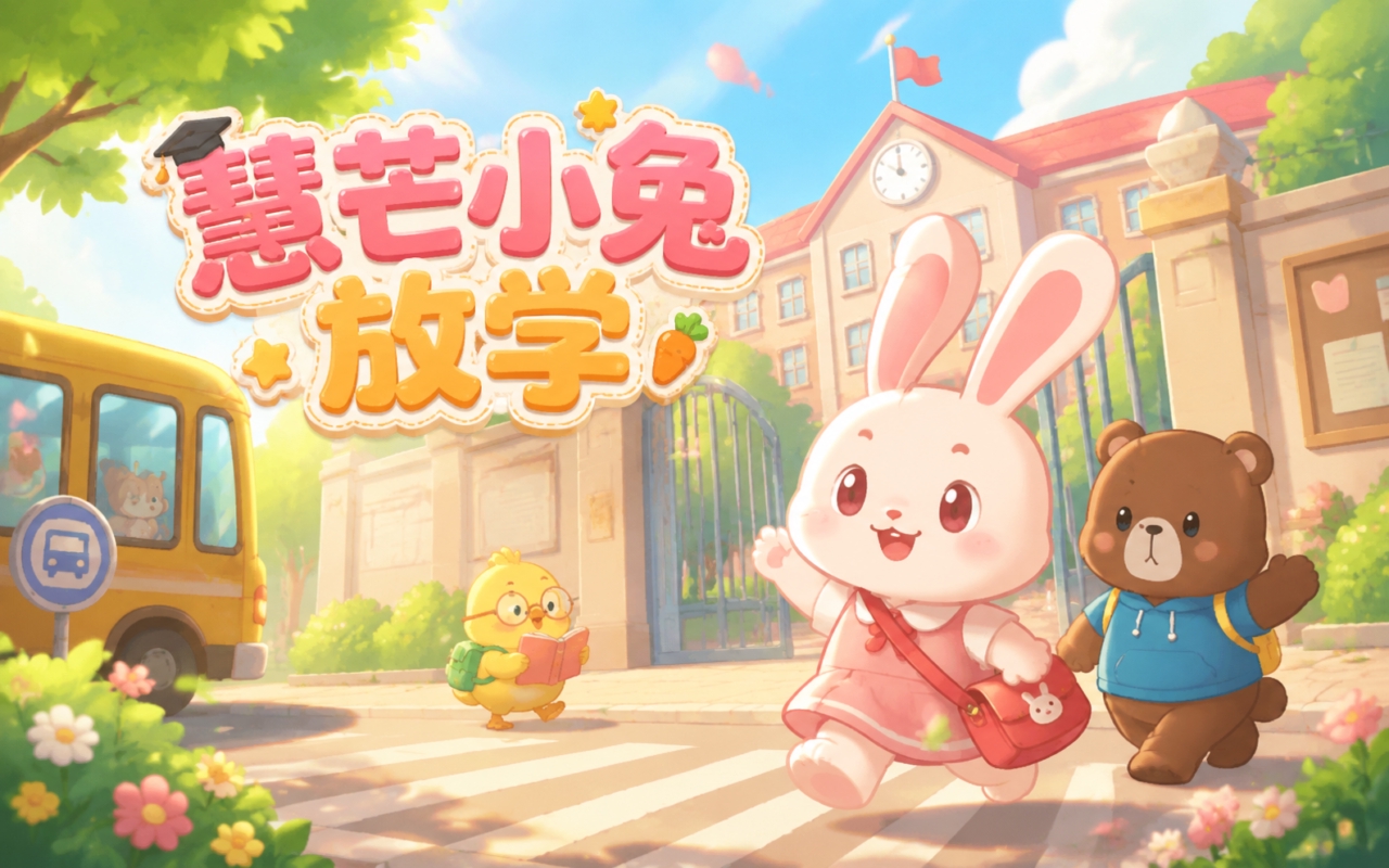 慧芒小兔放学