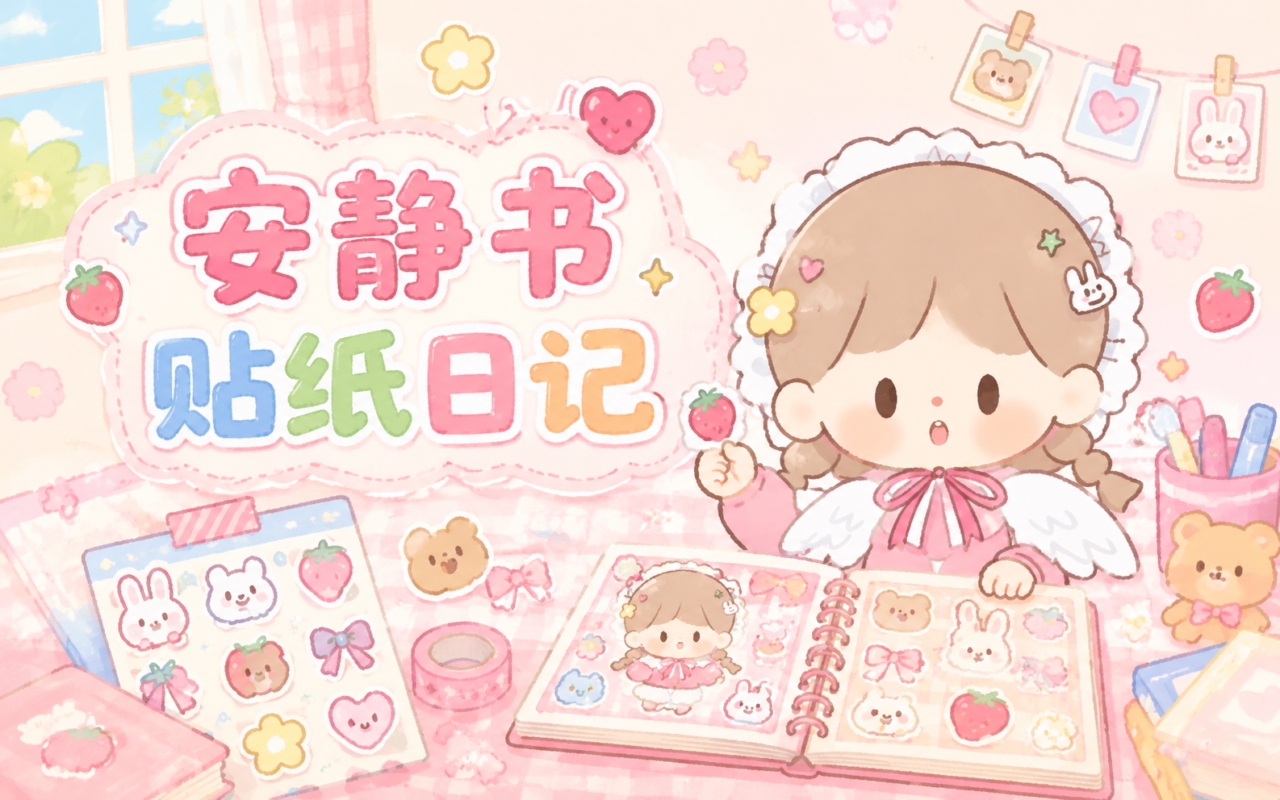 安静书贴纸日记