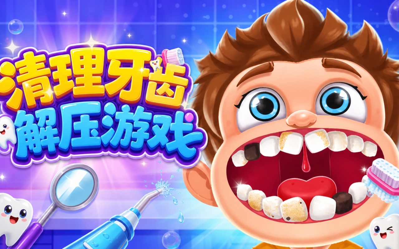 清理牙齿解压游戏