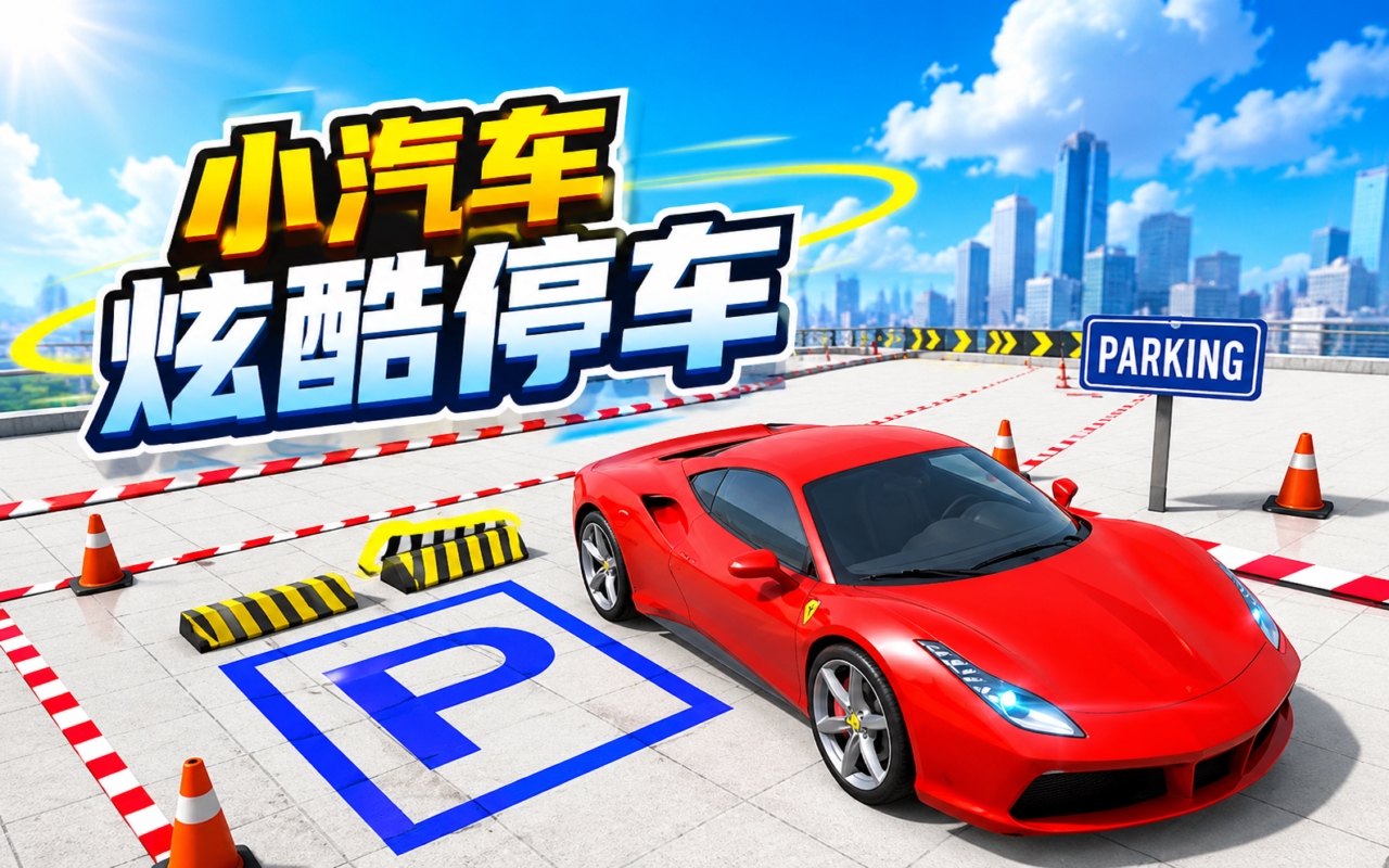 小汽车炫酷停车