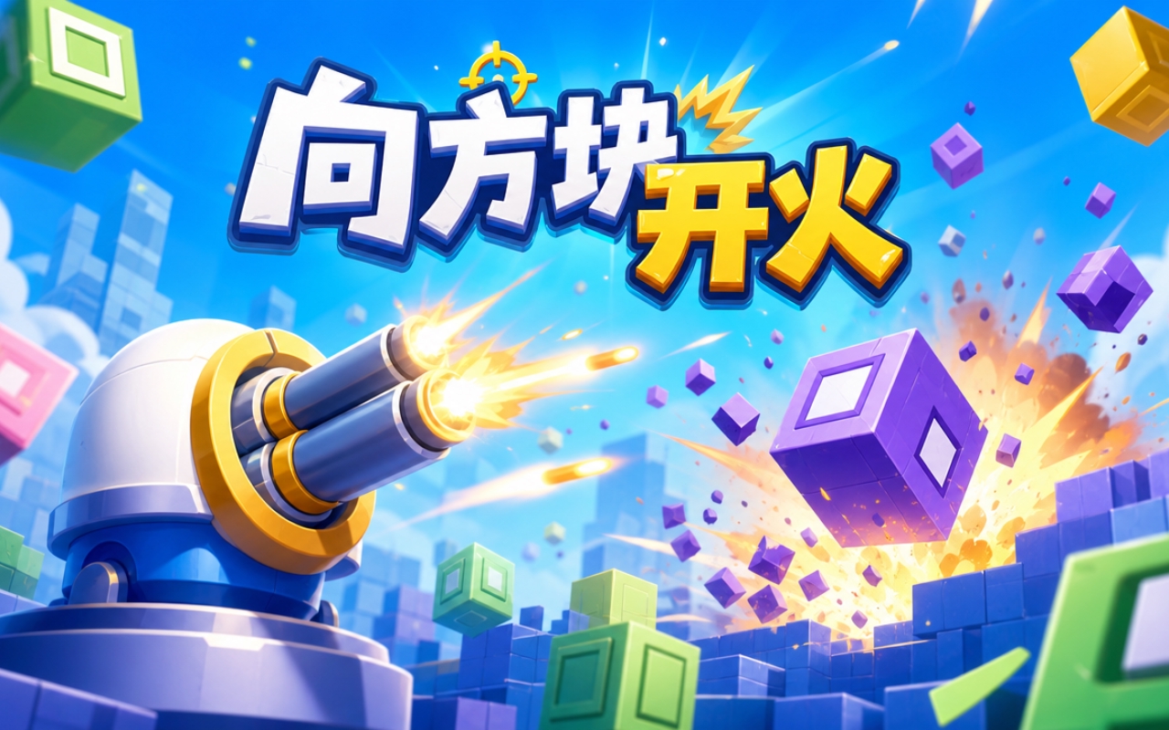 向方块开火