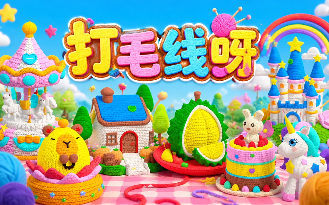 打毛线呀