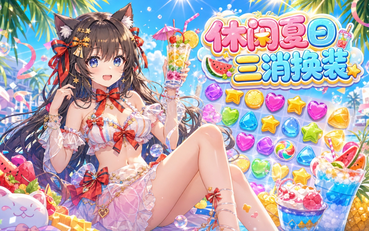 休闲夏日三消换装