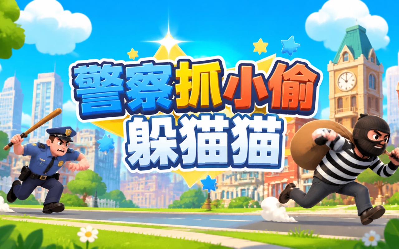 警察抓小偷躲猫猫
