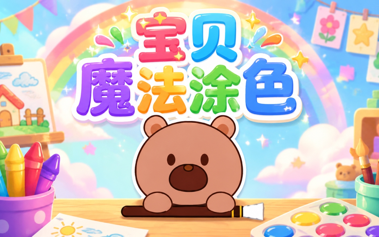宝贝魔法涂色
