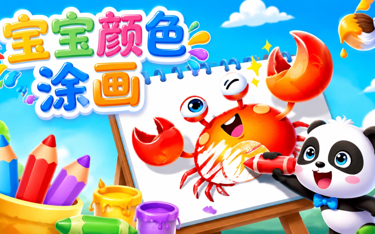 宝宝颜色涂画