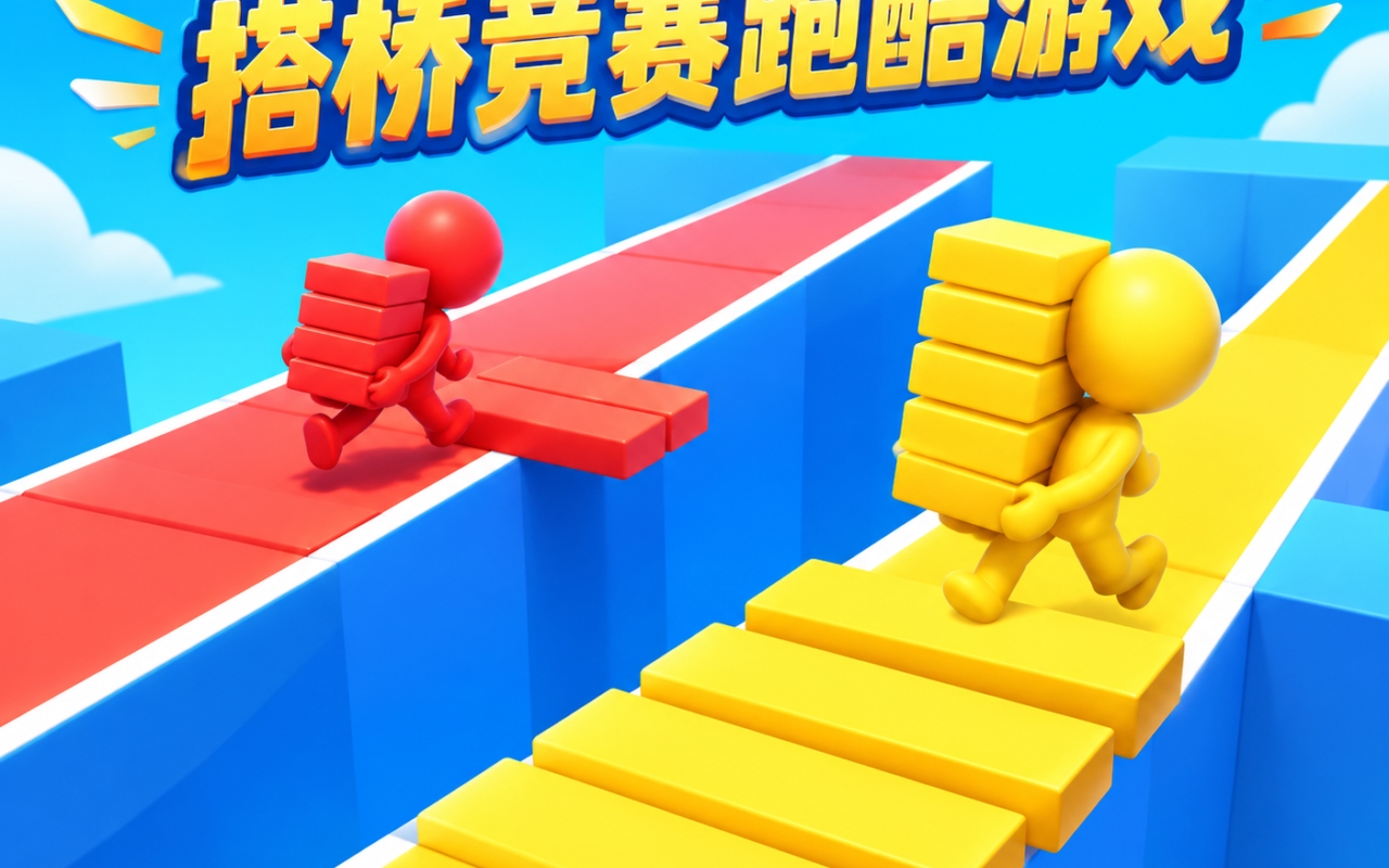 搭桥竞赛跑酷游戏