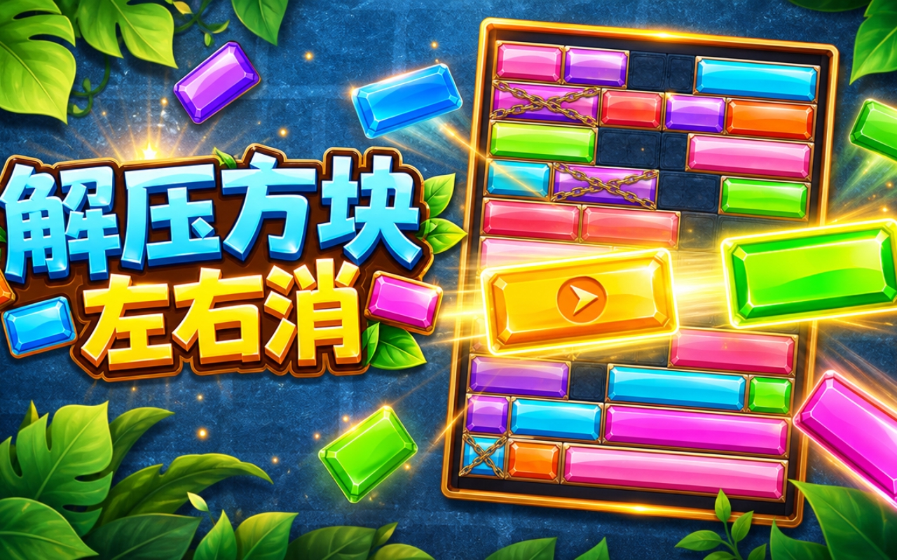 解压方块左右消