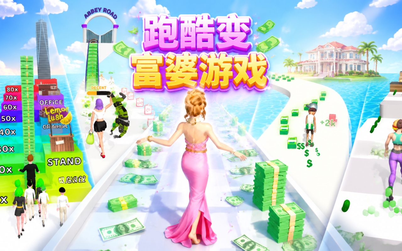 跑酷变富婆游戏