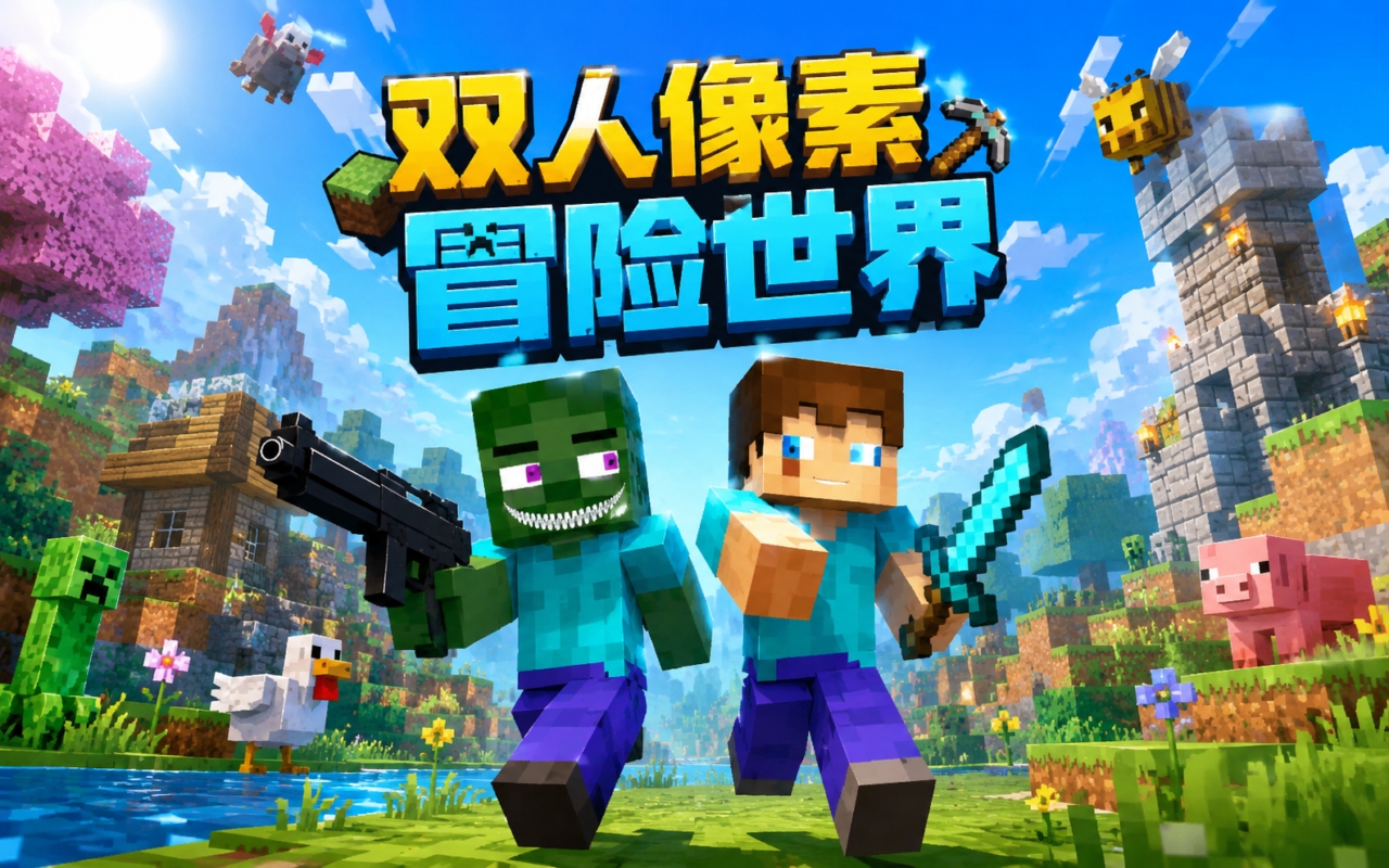 双人像素冒险世界