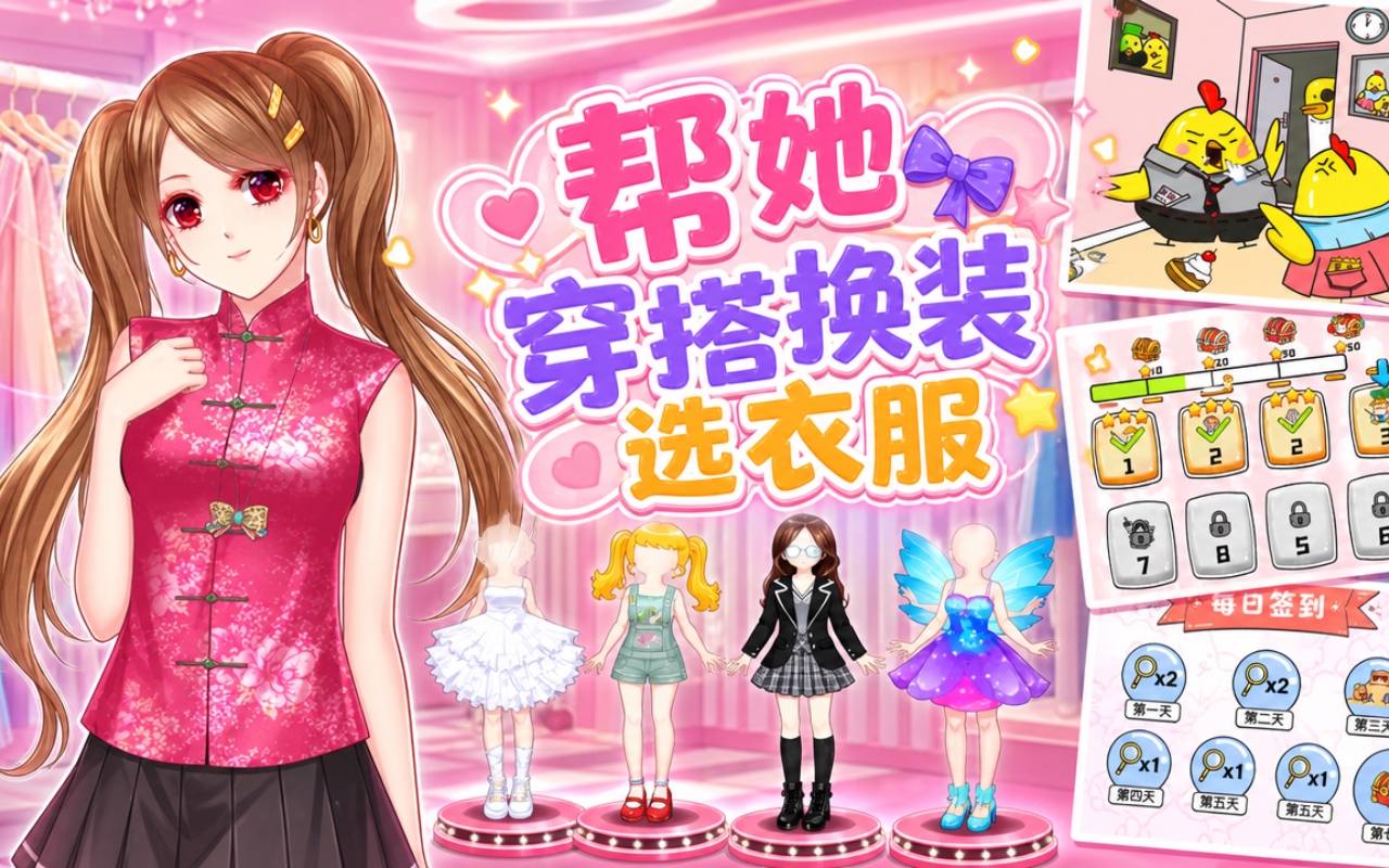 帮她穿搭换装选衣服