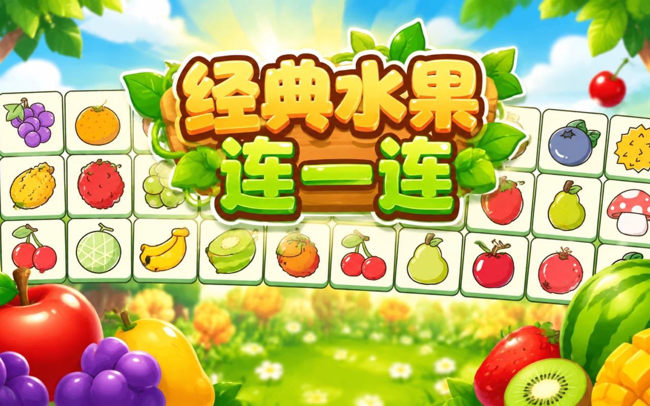 经典水果连一连