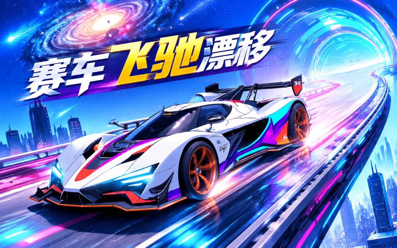 赛车飞驰漂移