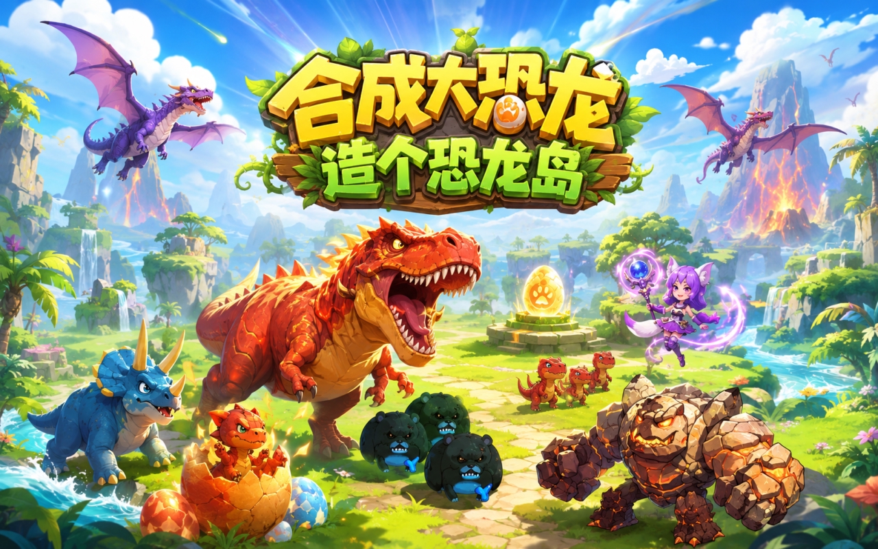 合成大恐龙造个恐龙岛