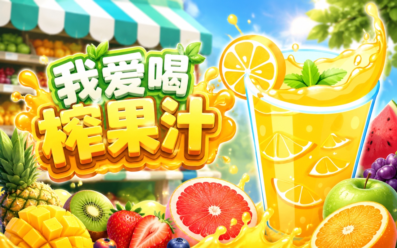我爱喝榨果汁