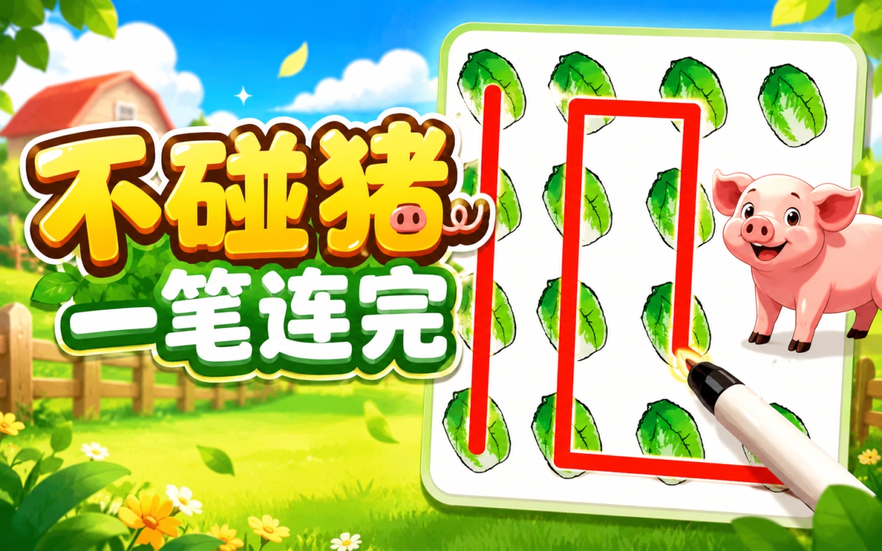不碰猪一笔连完