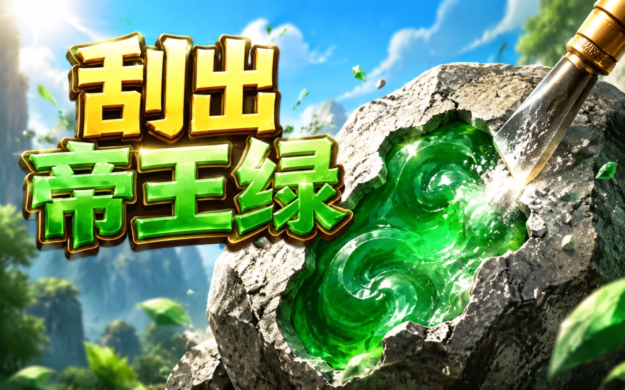 刮出帝王绿