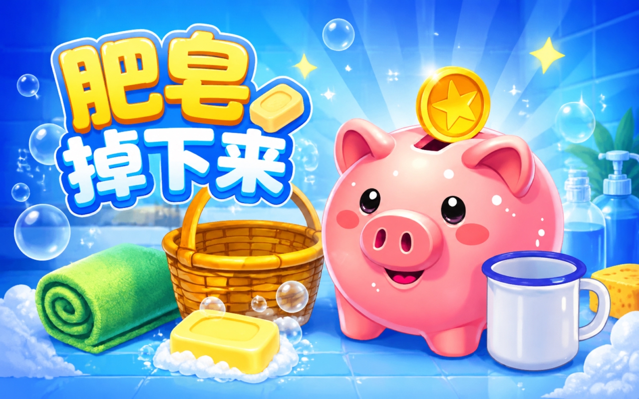 肥皂掉下来