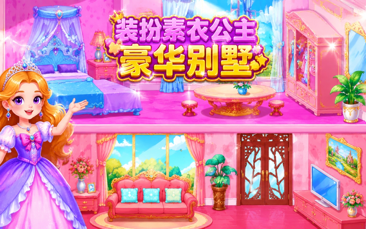 装扮素衣公主豪华别墅