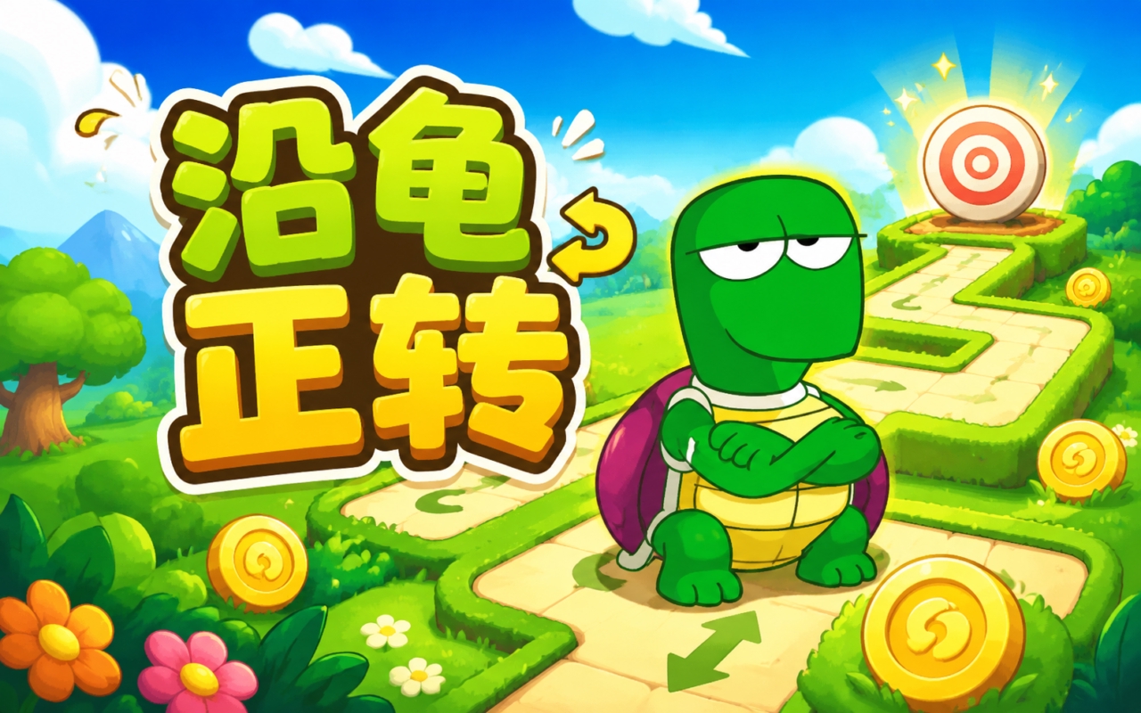 沿龟正转