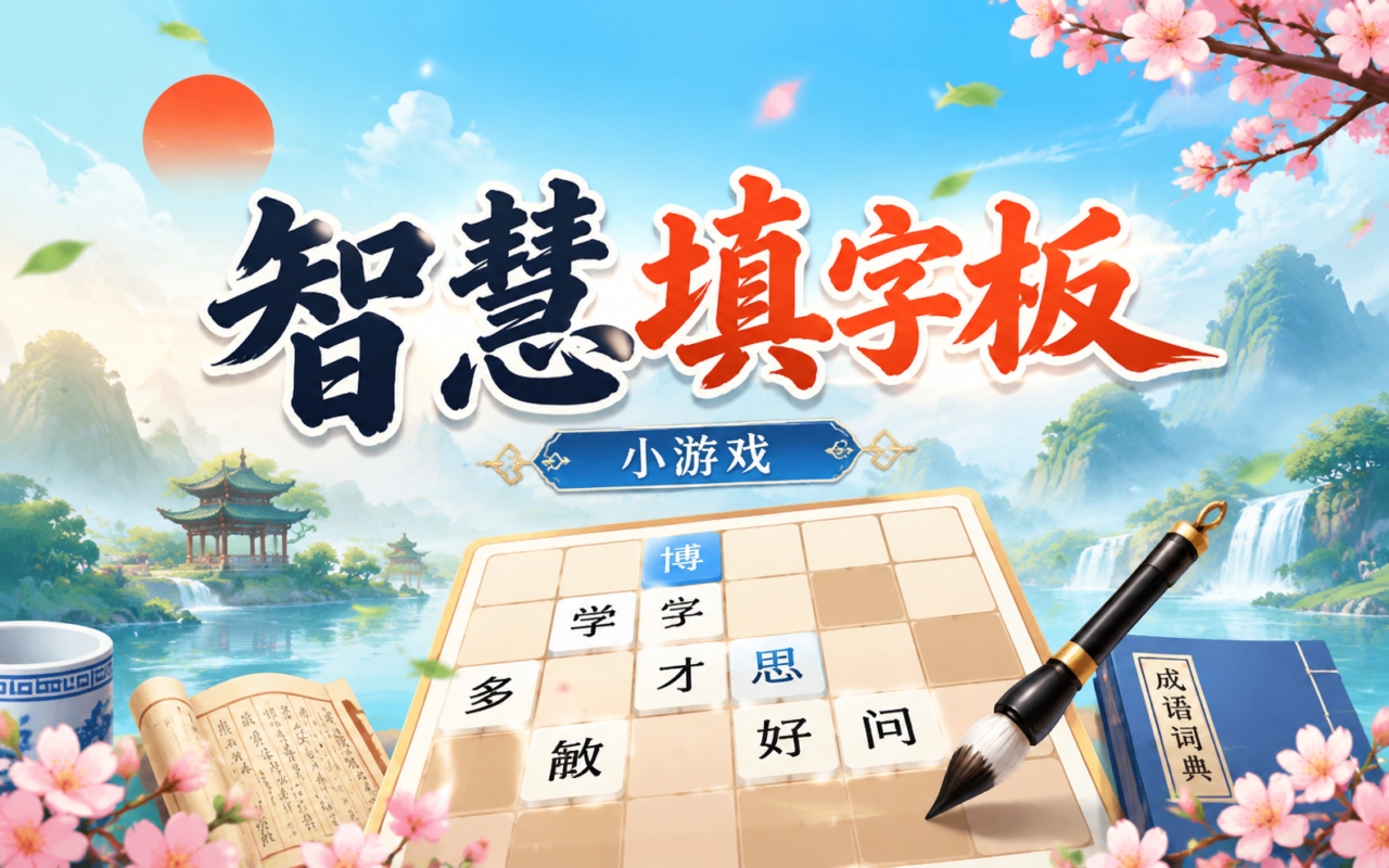 智慧填字板小游戏