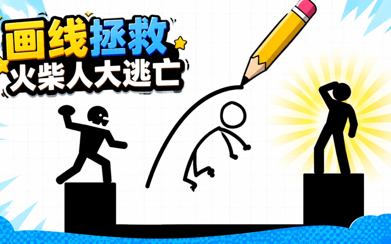 画线拯救火柴人大逃亡