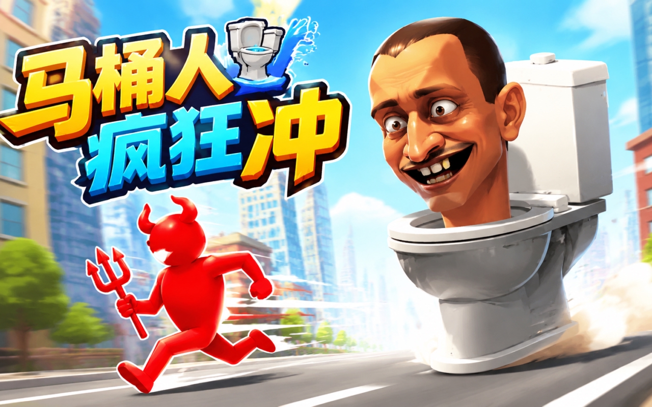 马桶人疯狂冲