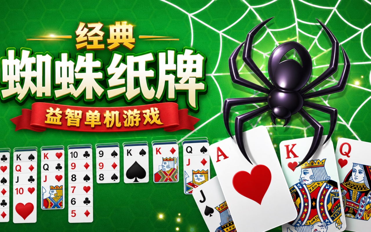 经典蜘蛛纸牌益智单机游戏