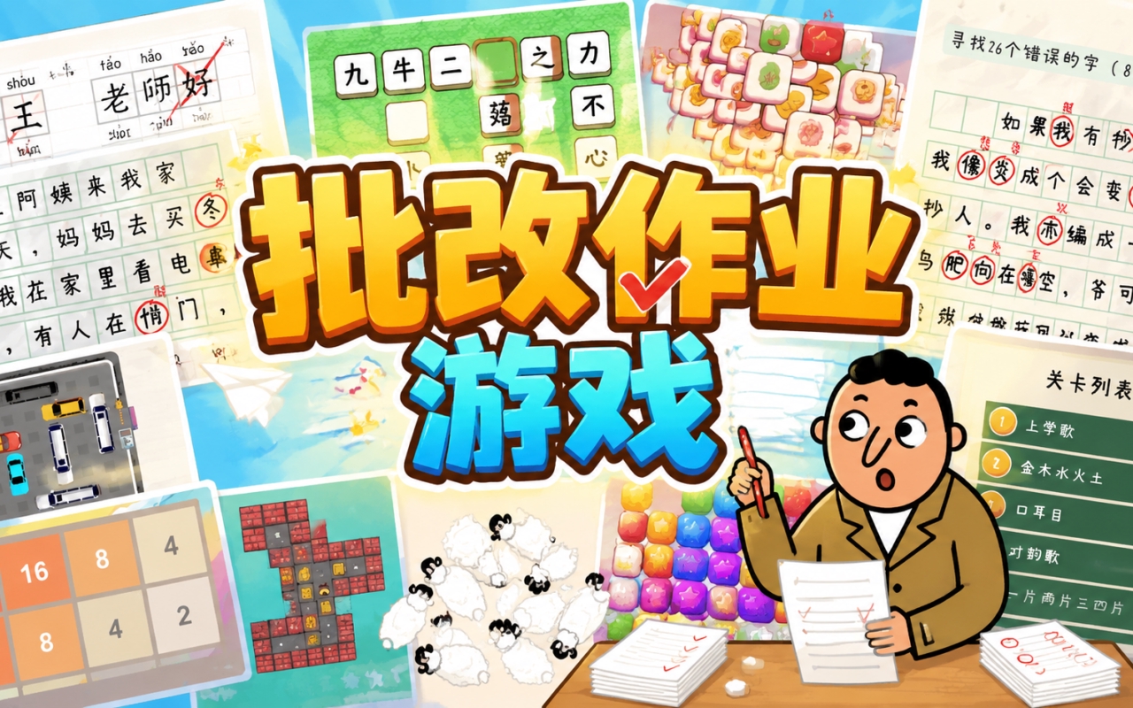 批改作业游戏