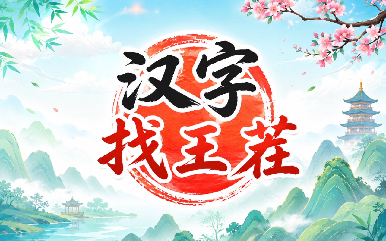 汉字找王茬