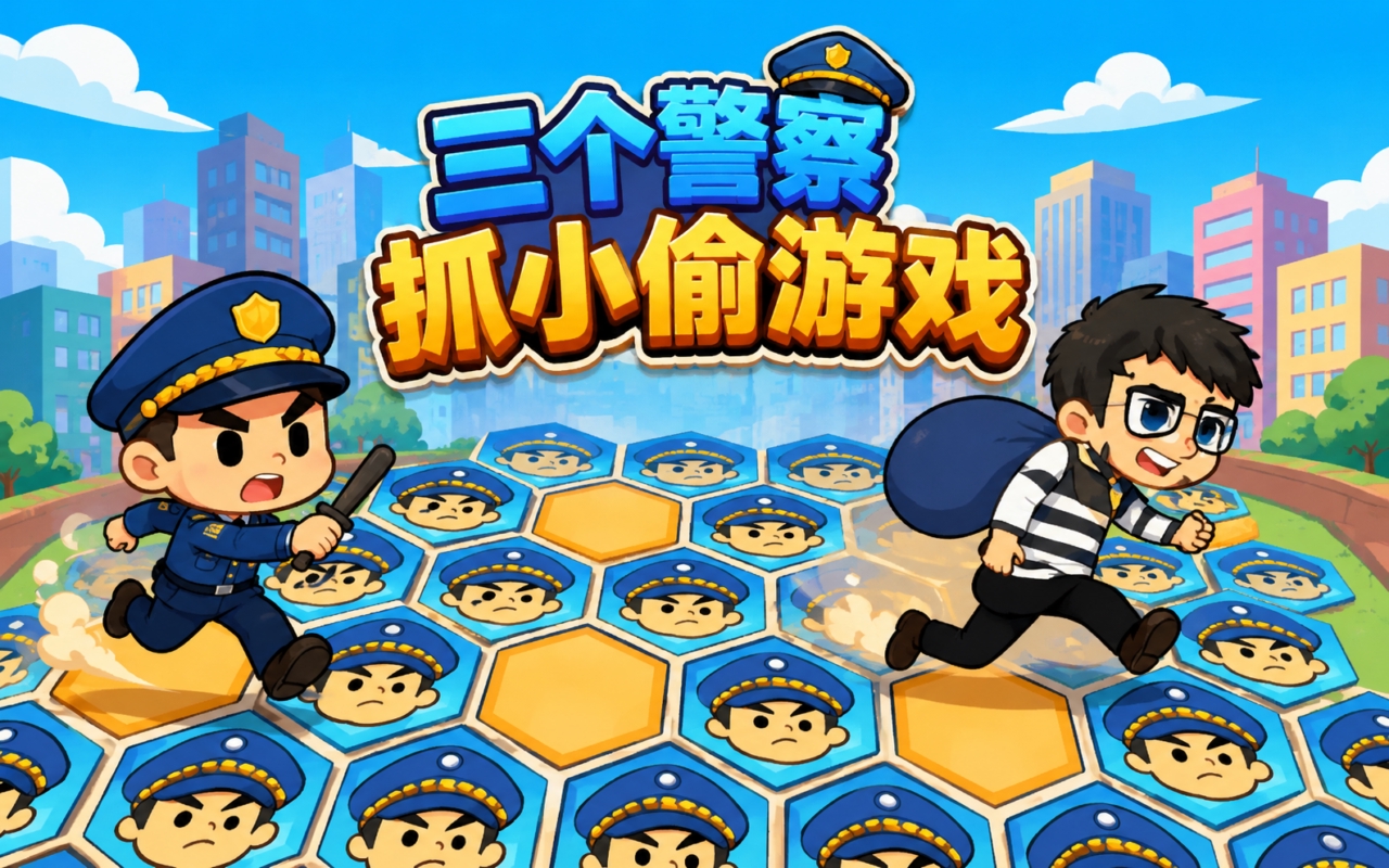 三个警察抓小偷游戏