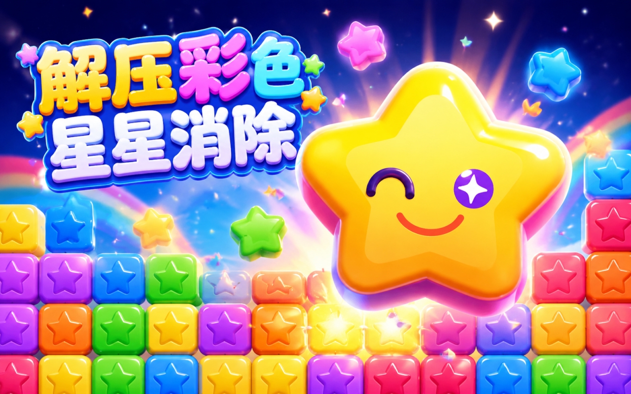 解压彩色星星消除