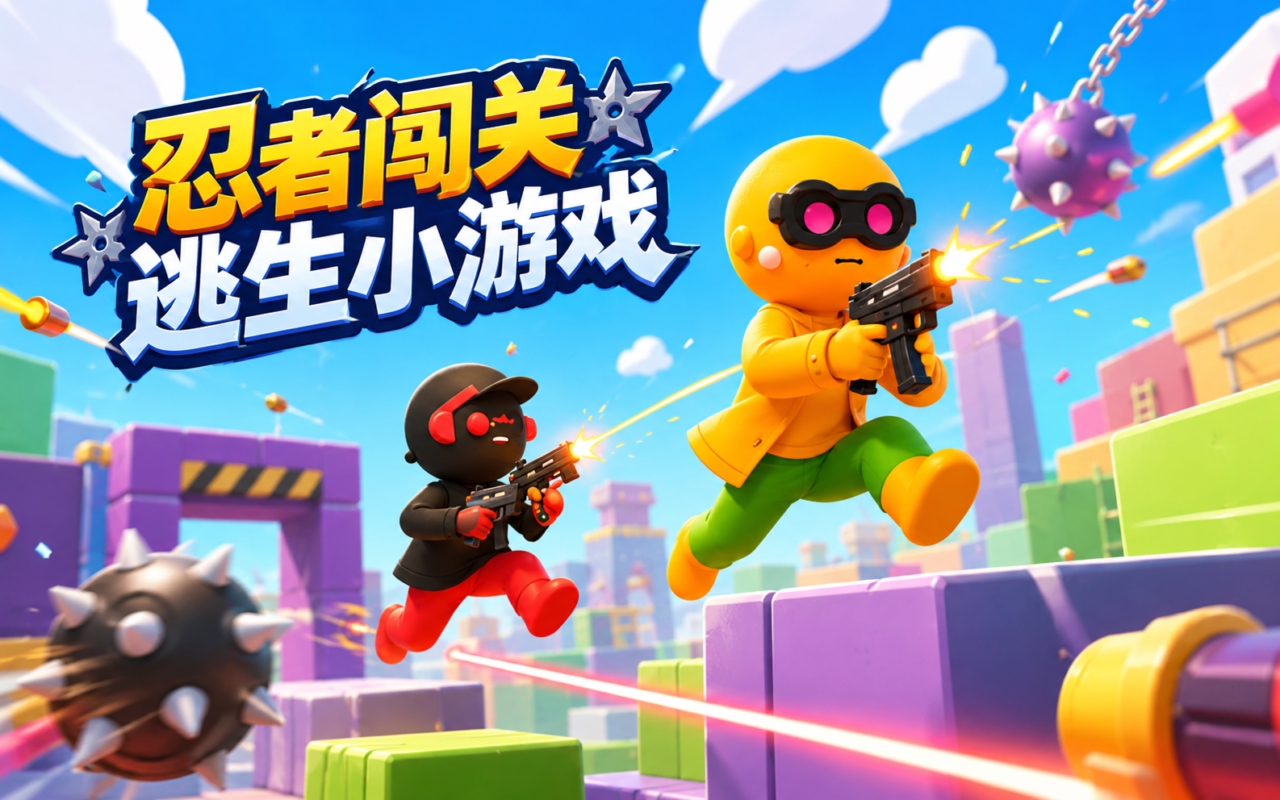 忍者闯关逃生小游戏