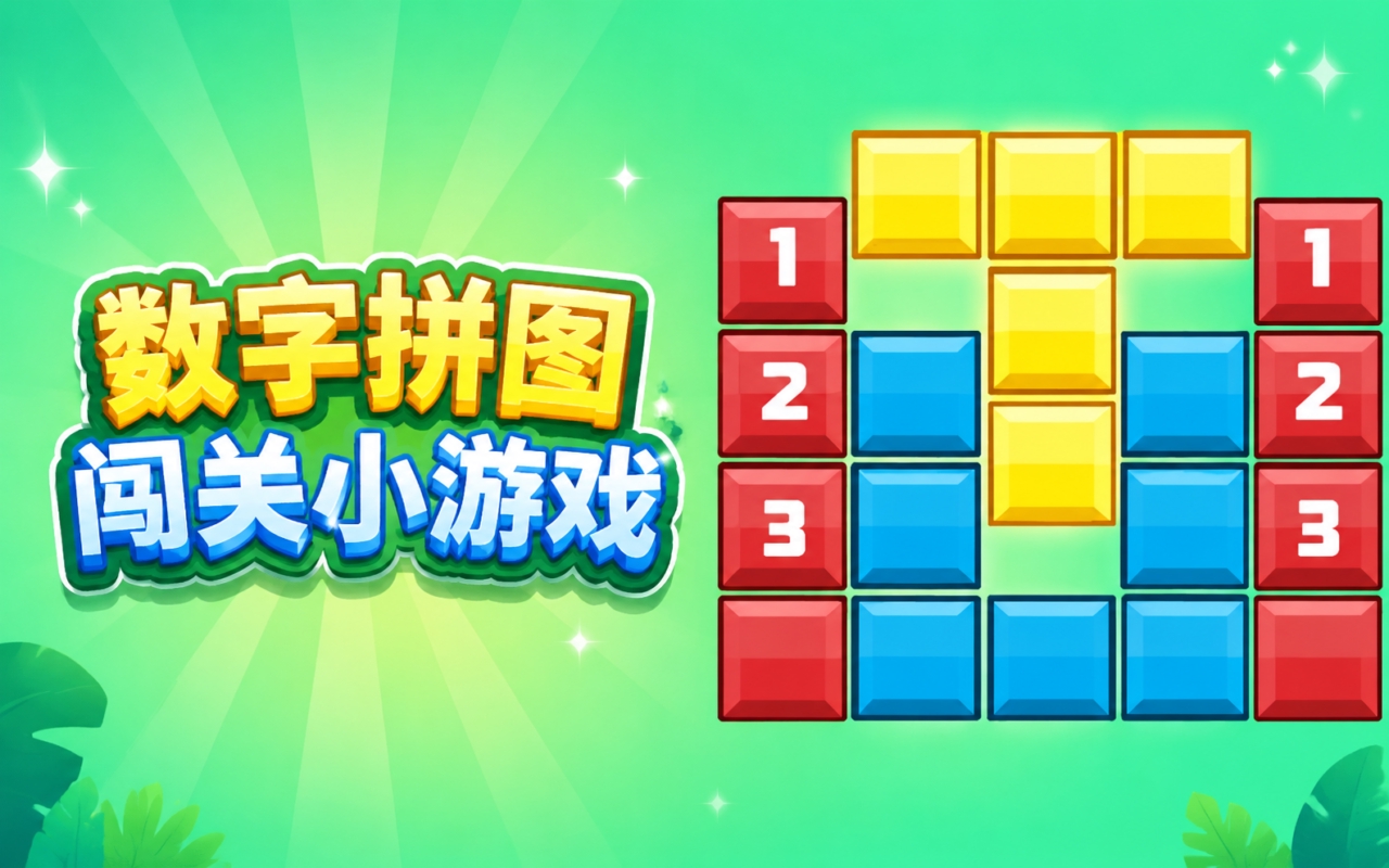 数字拼图闯关小游戏